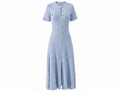 Buttoned Knit Midi Dress