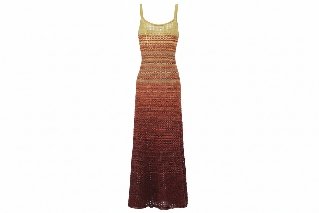 Ombré Knit Maxi Dress