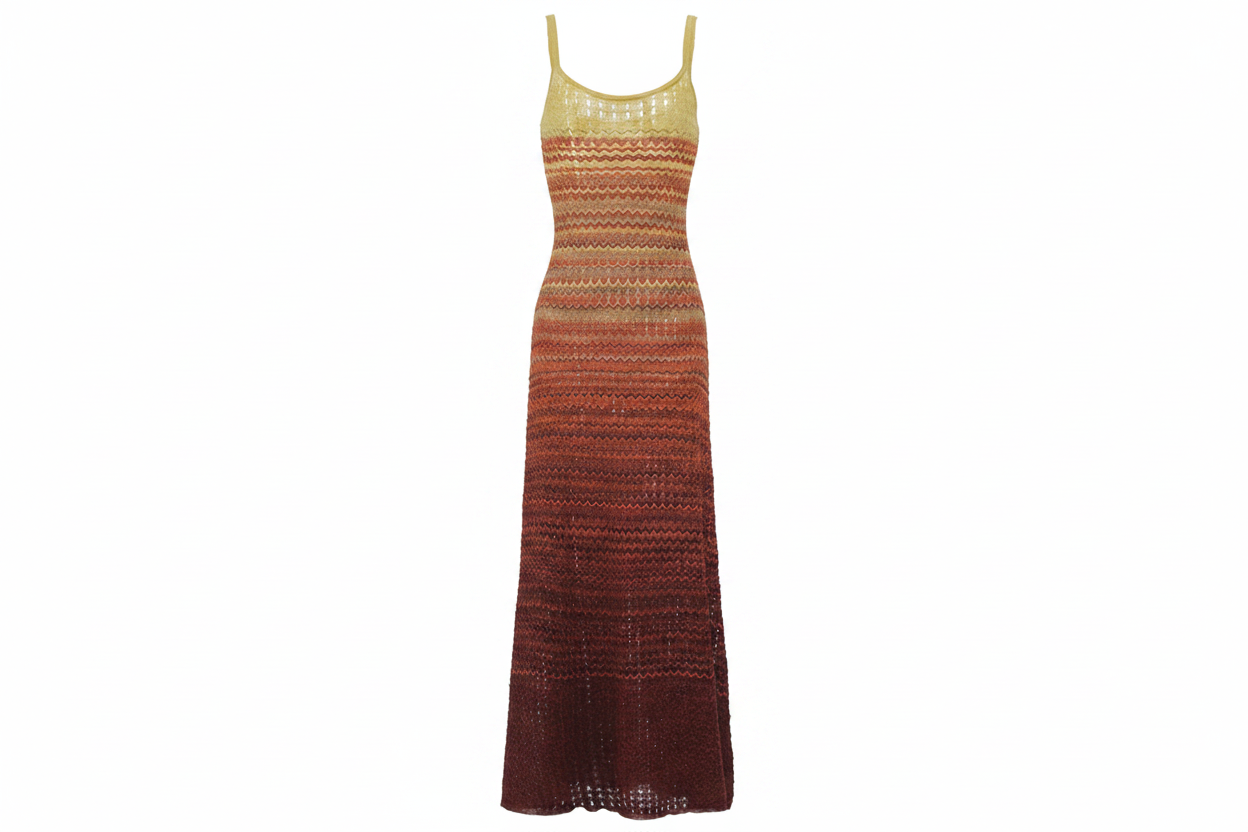 Ombré Knit Maxi Dress